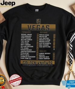 Vegas Golden Knights 2023 Stanley Cup Champions Roster Shirt