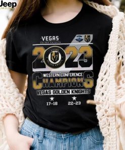 Vegas Golden Knights 2023 Western Conference Champions 17 18 22 23 Shirt