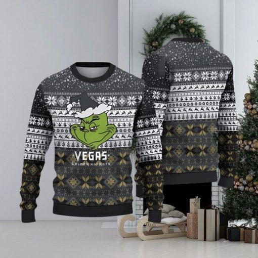 Vegas Golden Knights Grinch Ugly Christmas Sweater