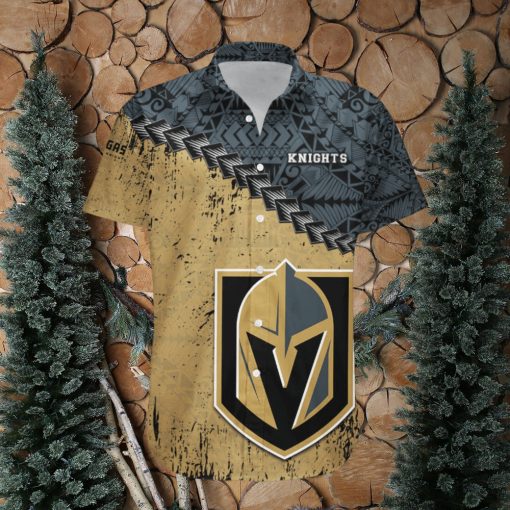 Vegas Golden Knights Hawaii Shirt Grunge Polynesian Tattoo
