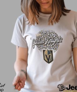 Vegas Golden Knights Leopard Print Long Sleeve T Shirt