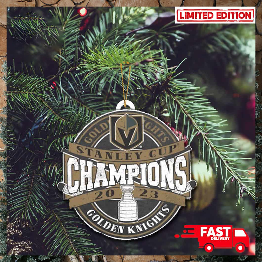 Vegas Golden Knights Stanley Cup Champions 2023 Christmas Tree Decorations  Xmas Holiday Ornament - teejeep
