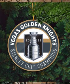 Vegas Golden Knights Stanley Cup Champions 2023 Custom Name Christmas Tree Decorations Ornament