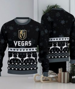 Vegas Golden Knights Ugly Christmas Snow Xmas Sweater Frozen Gift Mens Women