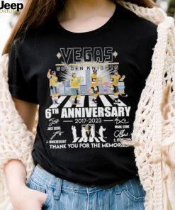 Vegas golden knights 6th anniversary 2017 2023 shirt