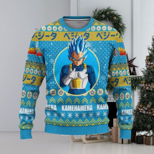 Vegeta Anime Dragon Ball Z Xmas Ugly Christmas Sweater Gift For Men Women