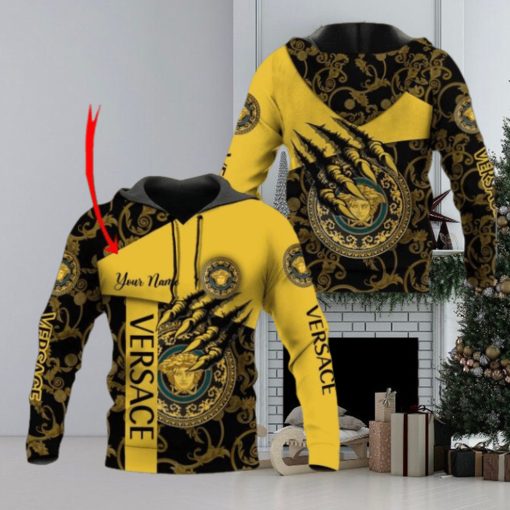 Versace Black Mix Gold Luxury 3D Hoodie Limited Edition