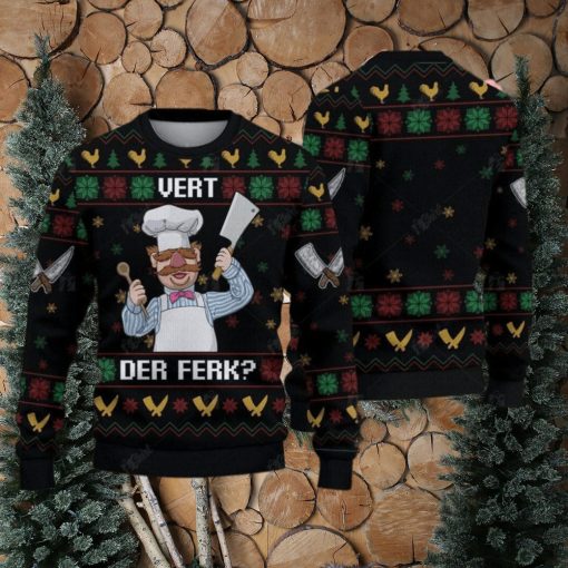 Vert Der Ferk Ugly Christmas Sweater Gift For Holiday Funny Christmas