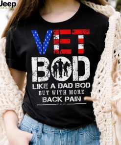 Vet Bod Like Dad Bod But With More Back Pain Veterans Day Crewneck Sweatshirt