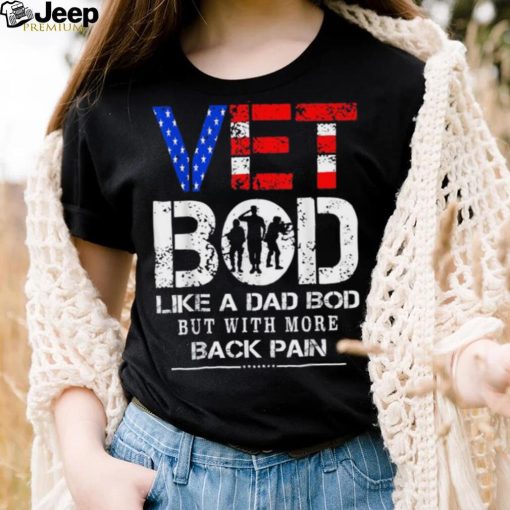 Vet Bod Like Dad Bod But With More Back Pain Veterans Day Crewneck Sweatshirt