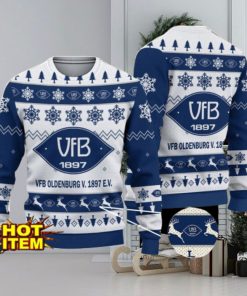 VfB Oldenburg v. 1897 e.V. 3D Christmas Ugly Christmas Sweater Christmas Gift Bundesliga Fans