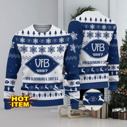 VfB Oldenburg v. 1897 e.V. 3D Christmas Ugly Christmas Sweater Christmas Gift Bundesliga Fans