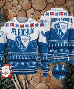 VfL Bochum 3D Ugly Christmas Sweater Christmas Holiday Gift Custom Name For Men And Women