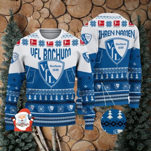 VfL Bochum 3D Ugly Christmas Sweater Christmas Holiday Gift Custom Name For Men And Women