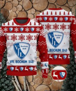 VfL Bochum Big Logo Ugly Christmas Tree Red Sweater Gift For Christmas