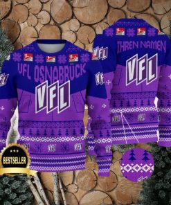 VfL Osnabrack Ugly Christmas Sweater Logo Custom Name Gift Fans