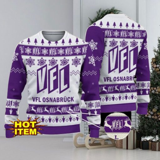 VfL Osnabruck 3D Christmas Ugly Christmas Sweater Christmas Gift Bundesliga Fans