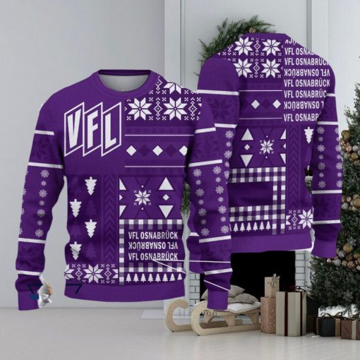 VfL Osnabruck Retro Bundesliga Logo Team Design Ugly Christmas Sweater For Fans Gift