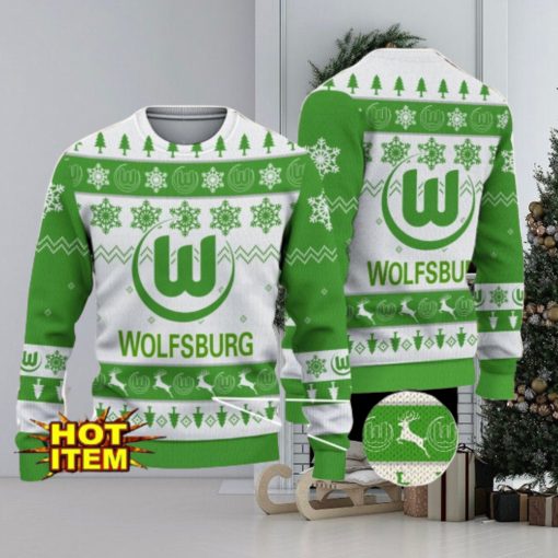 VfL Wolfsburg Bundesliga Fans Football 3D Ugly Christmas Sweater Christmas Gift