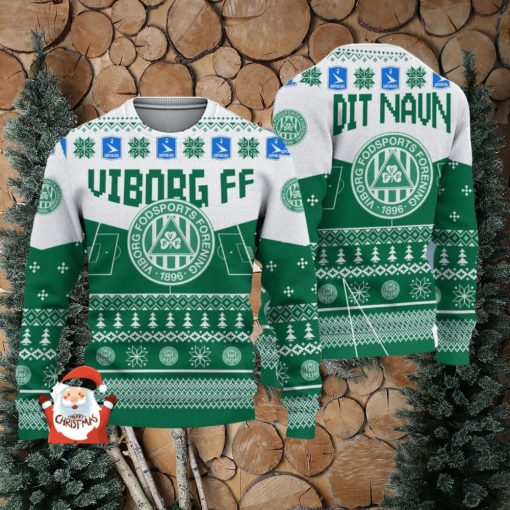 Viborg FF 3D Ugly Christmas Sweater Christmas Holiday Gift Custom Name For Men And Women