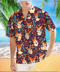 Victini Pokemon Hawaiian Shirts Pokemon Button Up Shirt Mens Pokemon Shirts