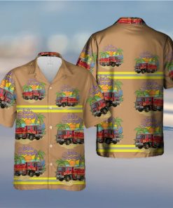 Victoria Fire Service Truck Amazing Design Unisex Hawaiian Shirt