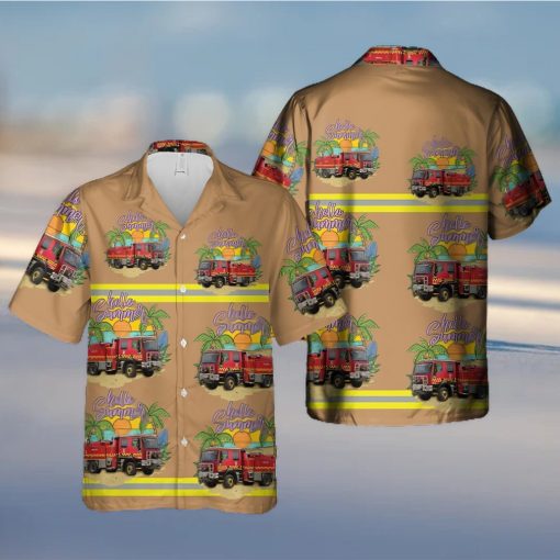 Victoria Fire Service Truck Amazing Design Unisex Hawaiian Shirt