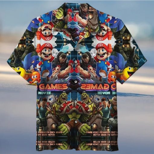 Video Games The Movie 3D All Print Hawaiian Shirt