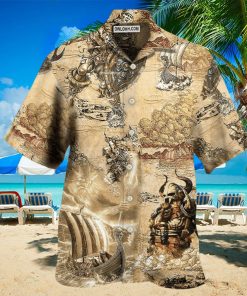 Viking Map War Vintage – Hawaiian Shirt