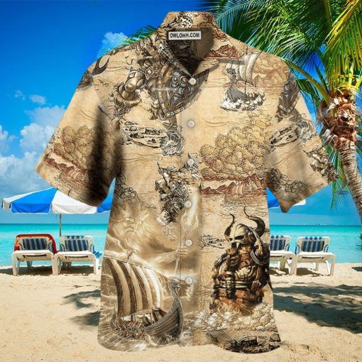 Viking Map War Vintage – Hawaiian Shirt