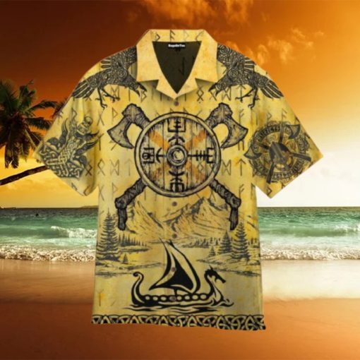 Viking Tattoo Thors Hammer Hawaiian Shirt Best Gift For Men And Women