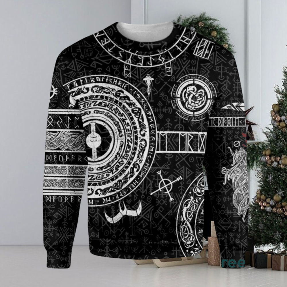 Ugly Christmas Sweater Men's Xmas Tatted Thug 