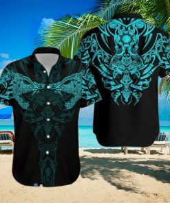 Viking Wolf Turquoise Hawaiian Shirt For Men And Women