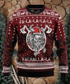 Vikings Fa La La La Ugly Christmas Sweater Thankgiving Gift Men Women