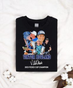 Viktor Hovland 2023 Fedex Cup Champion signature shirt