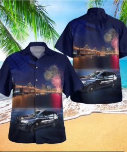 Village Of Lake Delton Wisconsin Police Department Ford Police Interceptor Utility 4Th Of July Hawaiian Shirt