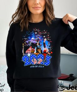 Villains Movie Characters Happy 2023 4th Of July Fireworks Tshirt