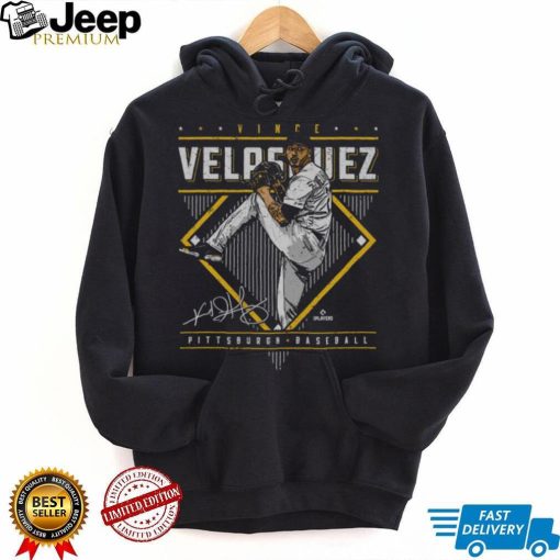 Vince Velasquez Pittsburgh Diamond Name WHT Shirt