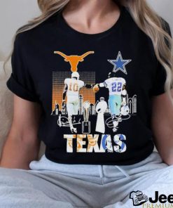 Vince Young And Emmitt Smith Texas City Champions Skyline Signatures Shirt