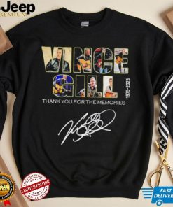 Vince gill 1975 2023 thank you for the memories signature shirt