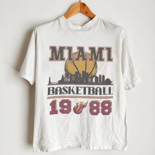 Vintage 1988 Miami Heat Basketball Sweatshirt, Retro Miami Basketball Shirt tee