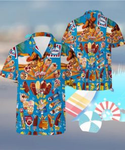 Vintage 90s Ice Cream Beach Hawaiian Shirt,