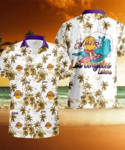 Vintage Aloha NBA Los Angeles Lakers Hawaiian Shirt Trendy Summer Gift