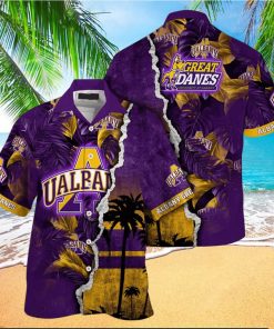 Vintage Aloha NCAA Albany Great Danes Hawaiian Shirt Custom Name Summer Gift For Friend