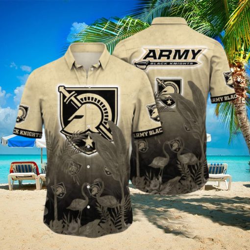 Vintage Aloha NCAA Army Black Knights Hawaiian Shirt Beach Lovers Gift