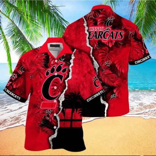 Vintage Aloha NCAA Cincinnati Bearcats Hawaiian Shirt Custom Name Beach Gift For Dad