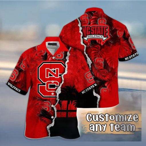 Vintage Aloha NCAA NC State Wolfpack Hawaiian Shirt Custom Name Gift For Best Friend