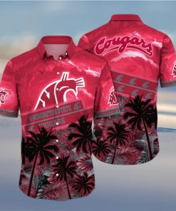 Vintage Aloha NCAA Washington State Cougars Hawaiian Shirt Practical Beach Gift