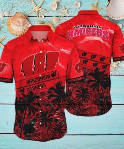 Vintage Aloha NCAA Wisconsin Badgers Hawaiian Shirt Beach Gift For Friend