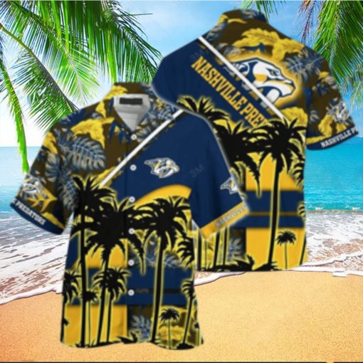 Vintage Aloha NHL Nashville Predators Hawaiian Shirt Beach Gift For Him